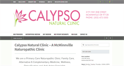 Desktop Screenshot of calypsonaturalclinic.com