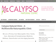 Tablet Screenshot of calypsonaturalclinic.com